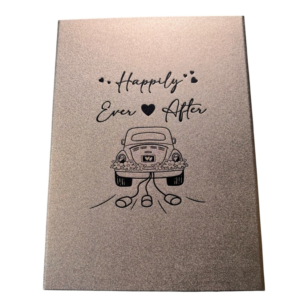 Happily Ever After Bridal Keepsake Folder Bride Wedding Card‎ Holder NEW